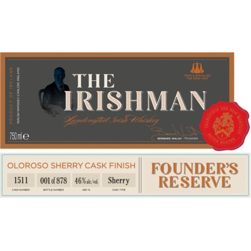 The Irishman Founders Reserve Sherry Cask Finish Irish whiskey The Irishman   