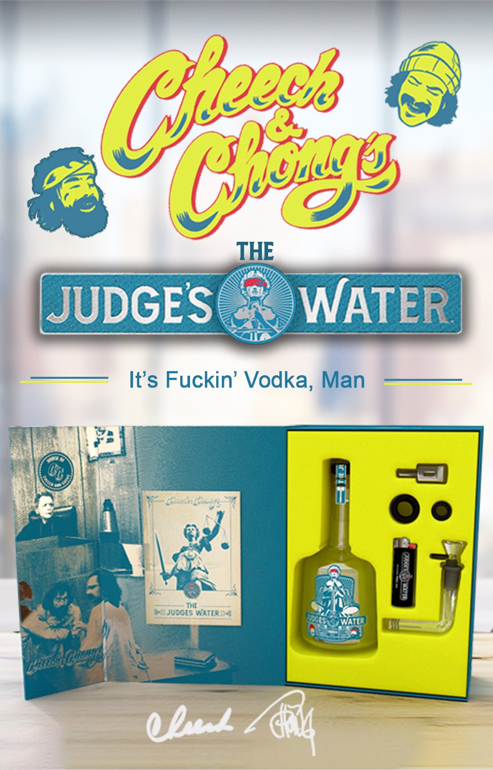 The Judge's Water Vodka By Cheech & Chong Vodka THE JUDGE'S WATER   
