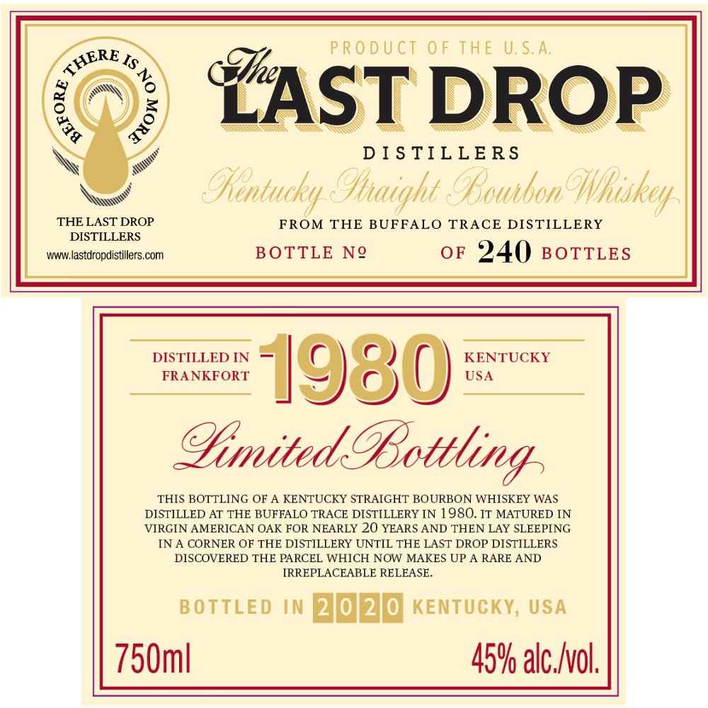 The Last Drop Buffalo Trace Bourbon The Last Drop Distillers   