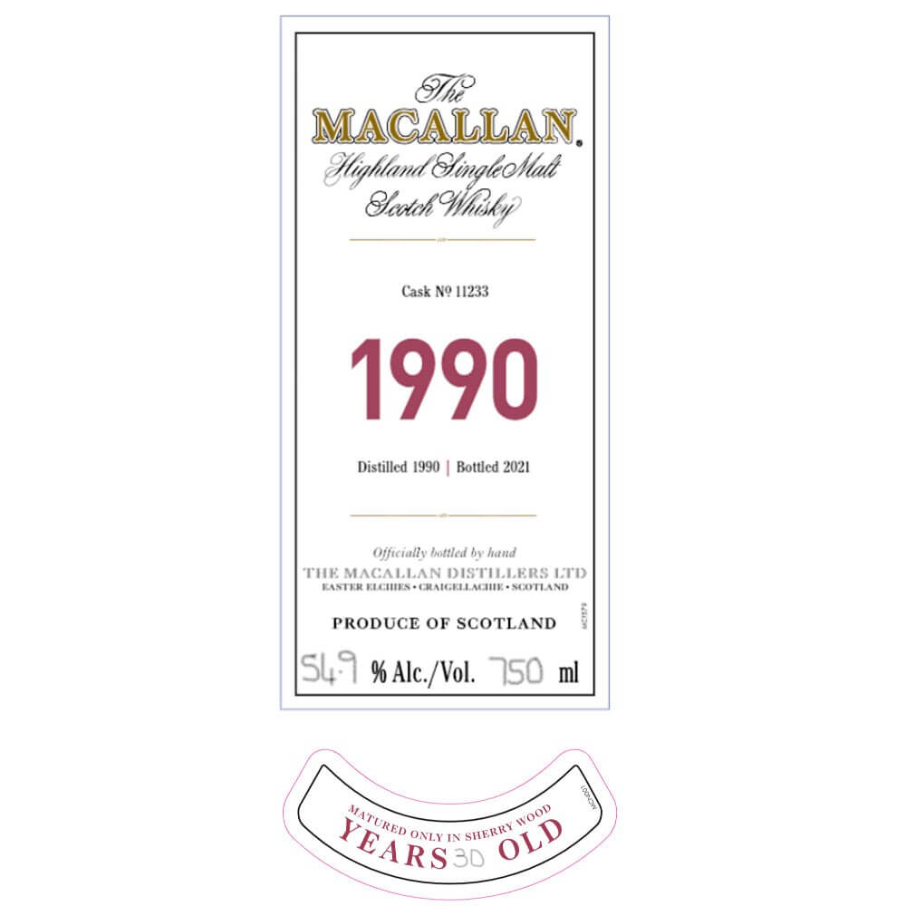 The Macallan 1990 Fine & Rare 30 Year Old - Main Street Liquor