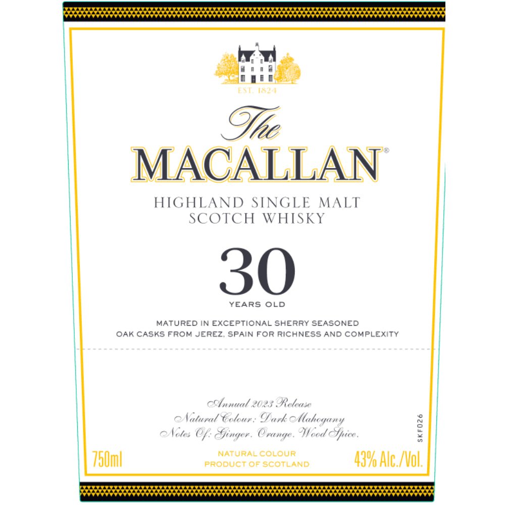 The Macallan Sherry Oak 30 Year Old 2023 Release Scotch Main Street Liquor   