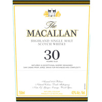 Thumbnail for The Macallan Sherry Oak 30 Year Old 2023 Release Scotch Main Street Liquor   