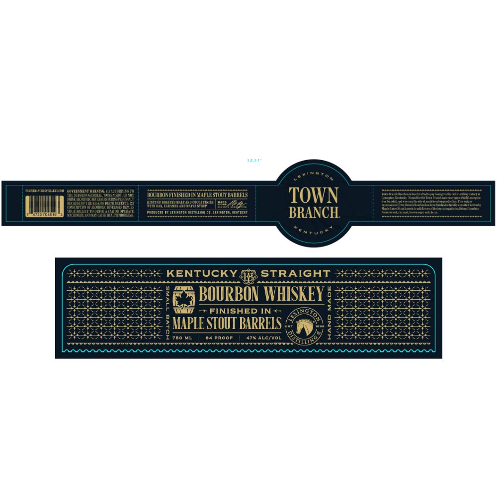 Town Branch Bourbon Finished in Maple Stout Barrels Bourbon Town Branch   