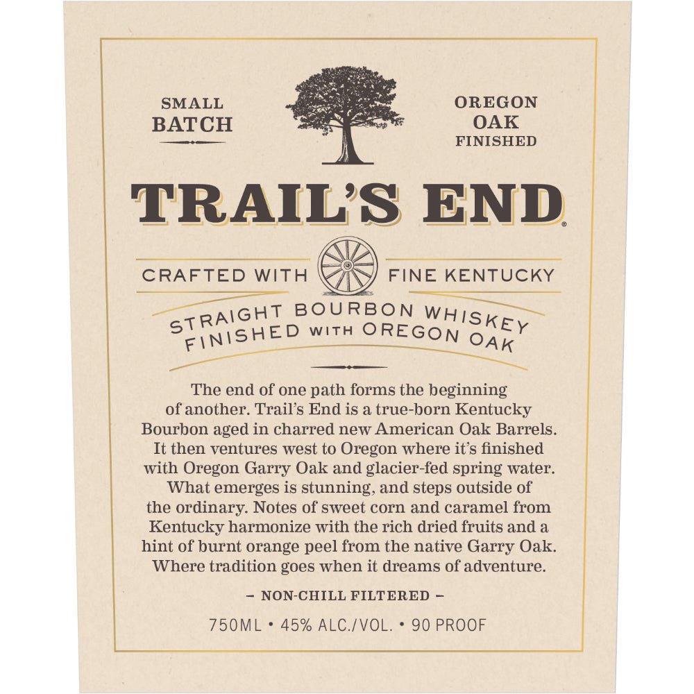 Trail’s End Straight Bourbon Finished With Oregon Oak - Main Street Liquor