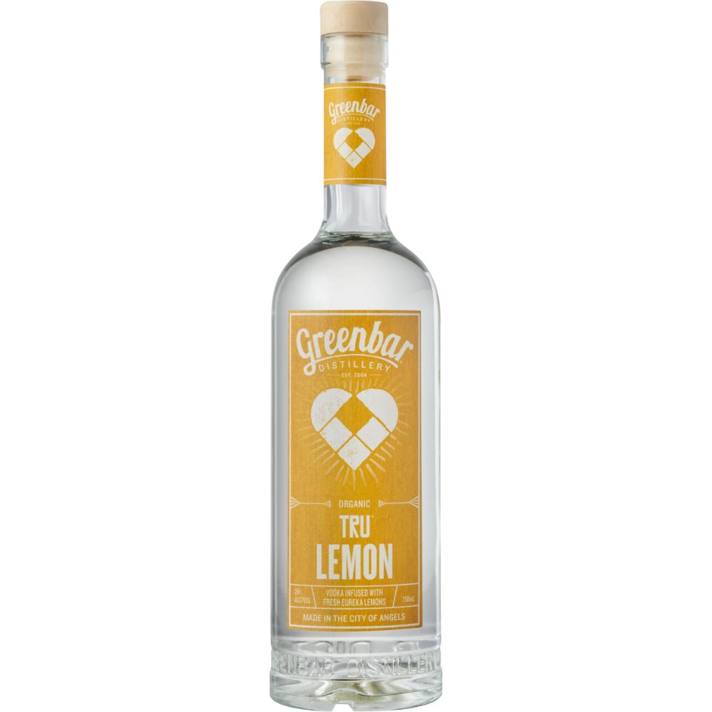 Tru Lemon Vodka Organic Vodka Greenbar Distillery   