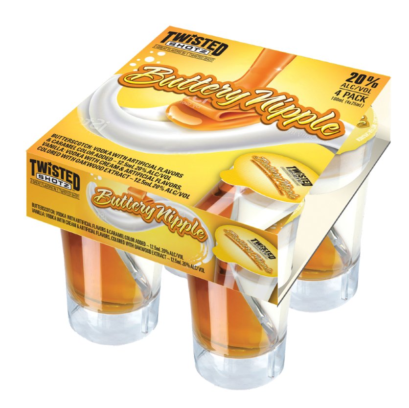 Twisted Shotz Buttery Nipple (4pk) - Main Street Liquor