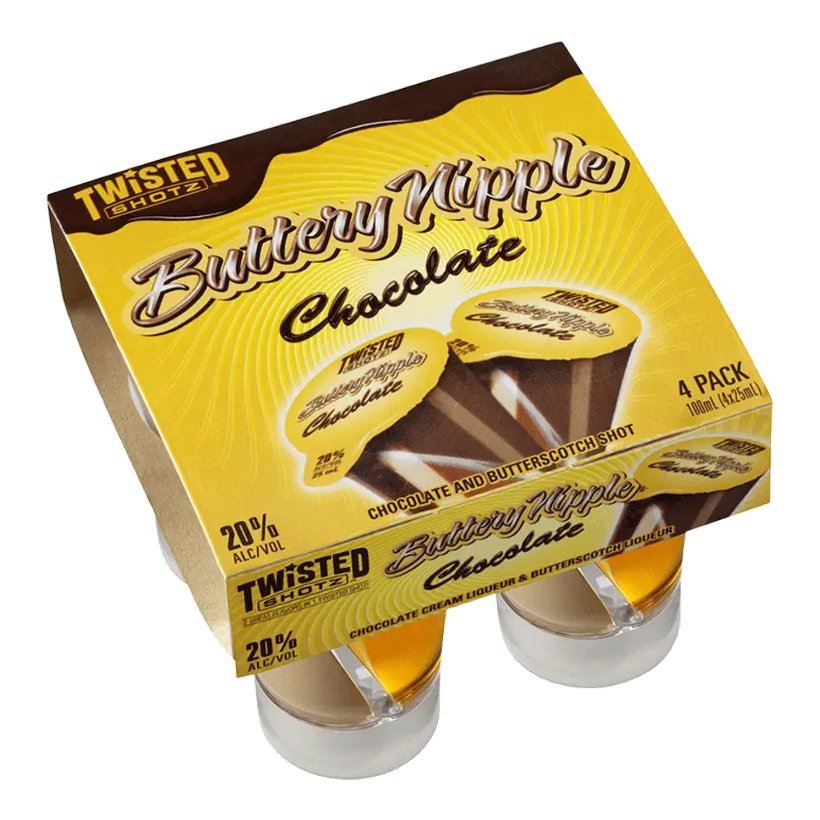 Twisted Shotz Buttery Nipple Chocolate (4pk) - Main Street Liquor