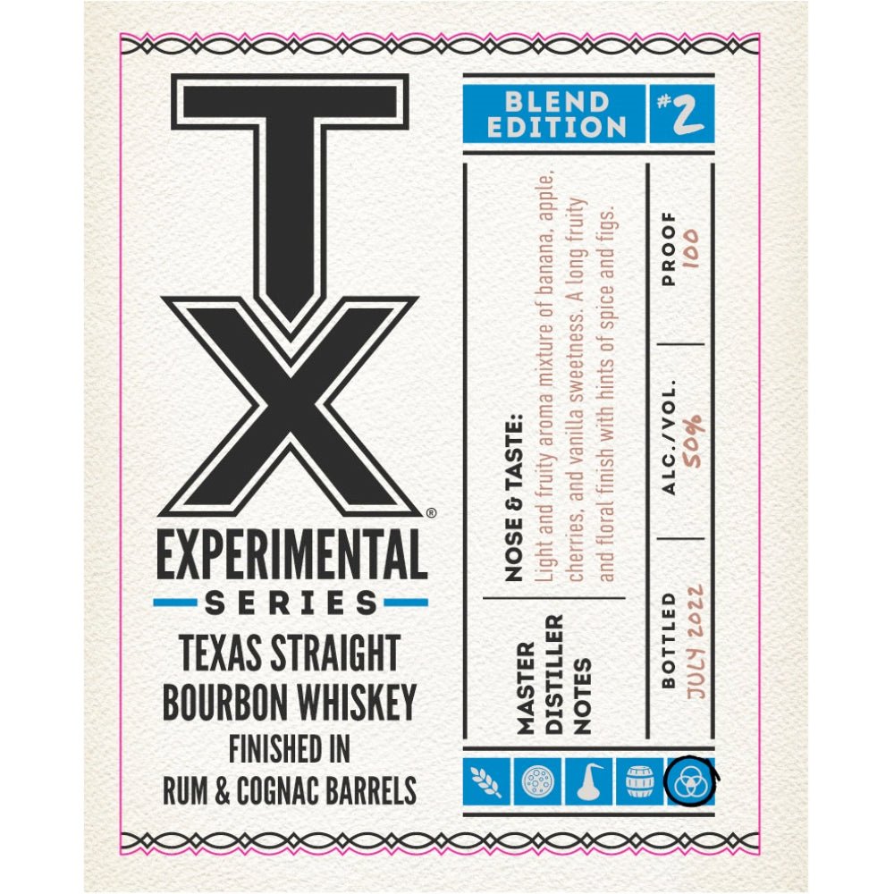 TX Experimental Series Bourbon Blend Edition #2 Bourbon TX Whiskey   
