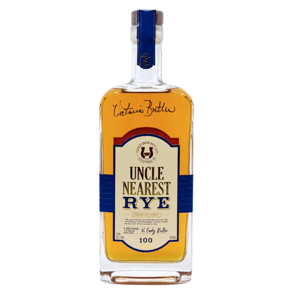 Uncle Nearest Straight Rye Whiskey Signed by Victoria Eady Butler Rye Whiskey Uncle Nearest   