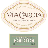 Thumbnail for Via Carota Craft Cocktails Signature Manhattan 375mL Ready-To-Drink Cocktails Via Carota   