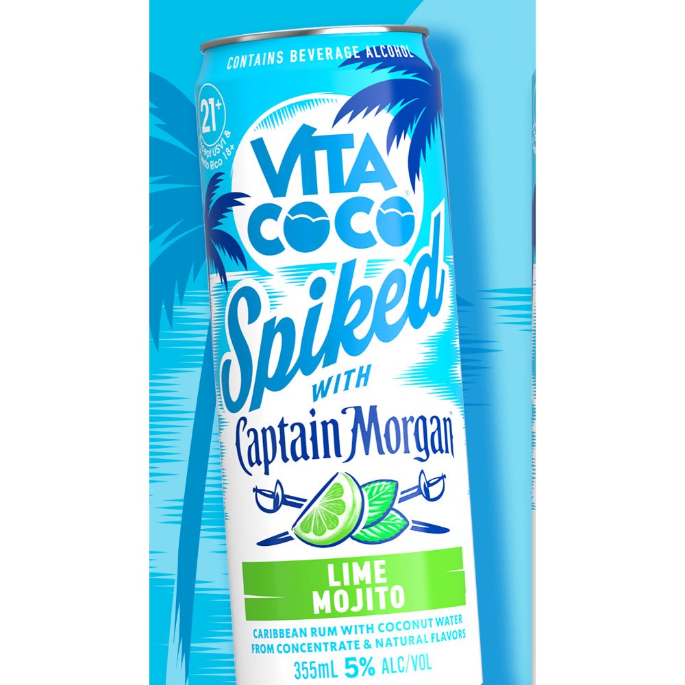 Vita Coco Spiked With Captain Morgan Lime Mojito Ready-To-Drink Cocktails Vita Coco Spiked with Captain Morgan   