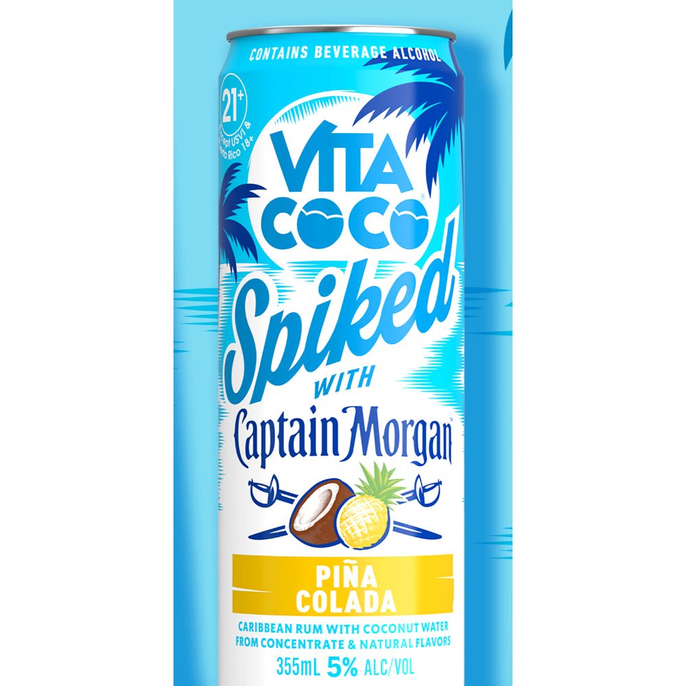 Vita Coco Spiked With Captain Morgan Piña Colada Ready-To-Drink Cocktails Vita Coco Spiked with Captain Morgan   