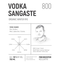 Thumbnail for Vodka Sangaste 800 Organic Winter Rye Vodka Vodka Freimeister Kollektiv   