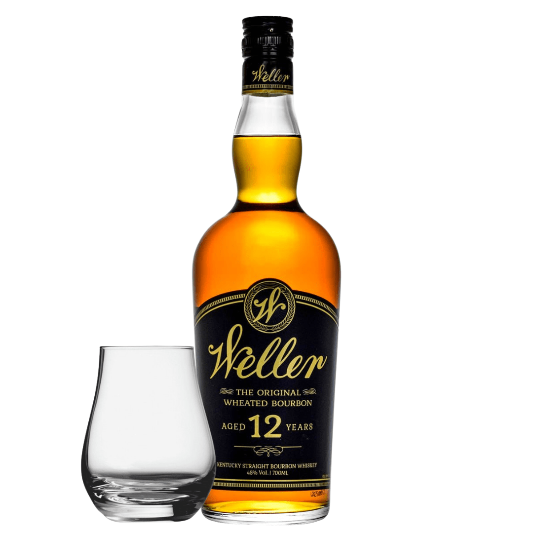 Weller 12 Year Old Kentucky Straight Wheated Bourbon 700mL with Spey Dram Glass - BuyMyLiquor