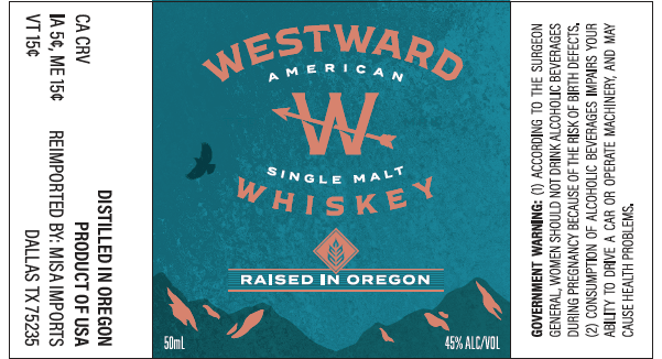 Westward American Single Malt Whiskey Raised in Oregon - Main Street Liquor