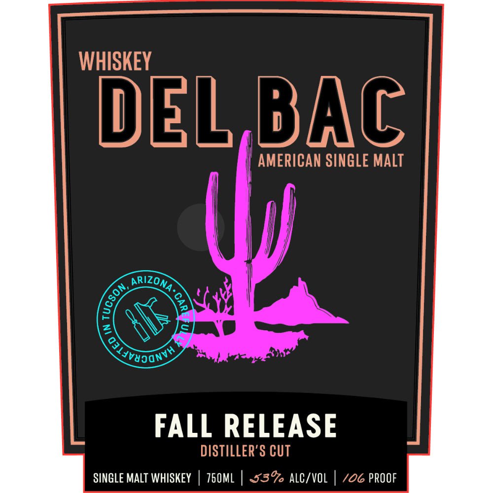 Whiskey Del Bac American Single Malt Fall 2023 Distiller’s Cut Single Malt Whiskey Whiskey Del Bac   