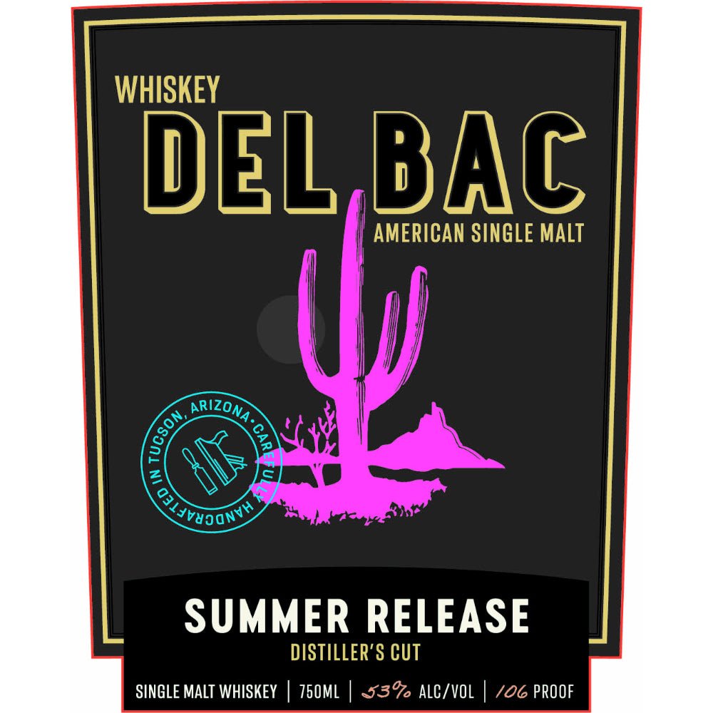 Whiskey Del Bac American Single Malt Summer 2023 Distiller’s Cut Single Malt Whiskey Whiskey Del Bac   