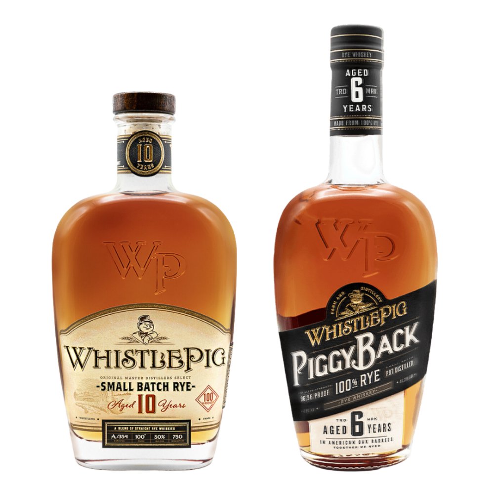 Whistlepig 10 Year Rye With Whistlepig Piggyback Rye Combo Rye Whiskey WhistlePig   