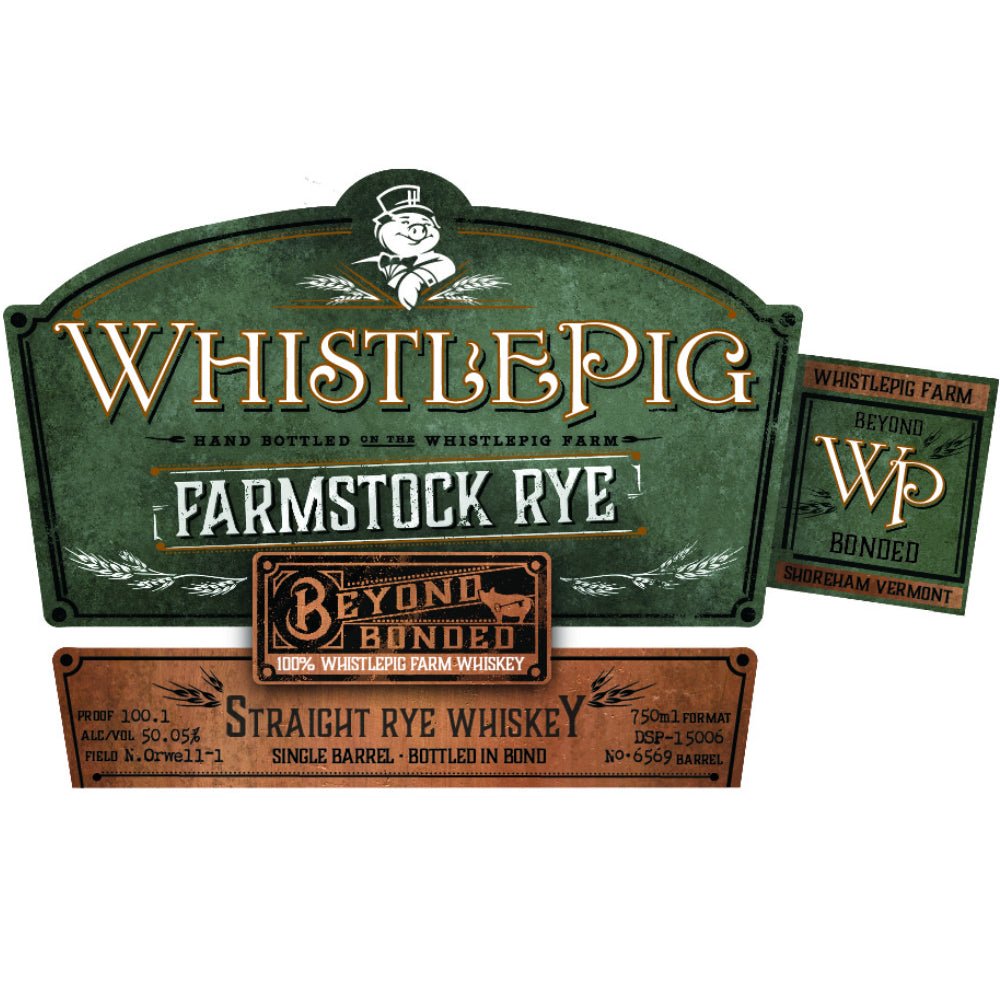 Whistlepig Farmstock Rye Beyond Bonded Rye Whiskey WhistlePig   