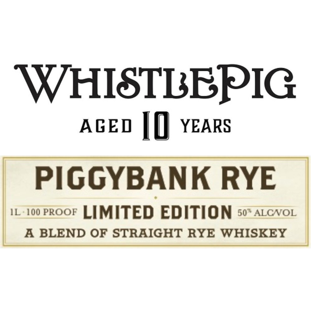 WhistlePig PiggyBank 10 Year Old Rye Rye Whiskey WhistlePig   