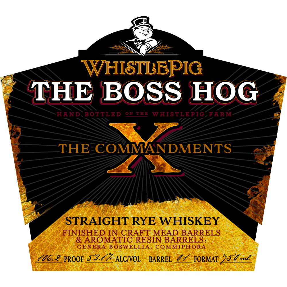 WhistlePig The Boss Hog X The Commandments Rye Whiskey WhistlePig   