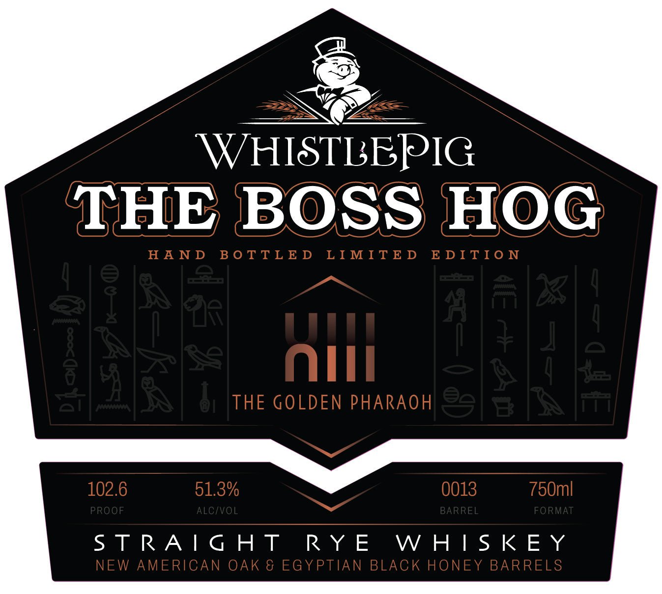 WhistlePig The Boss Hog XIII The Golden Pharaoh Straight Rye Whiskey - Main Street Liquor