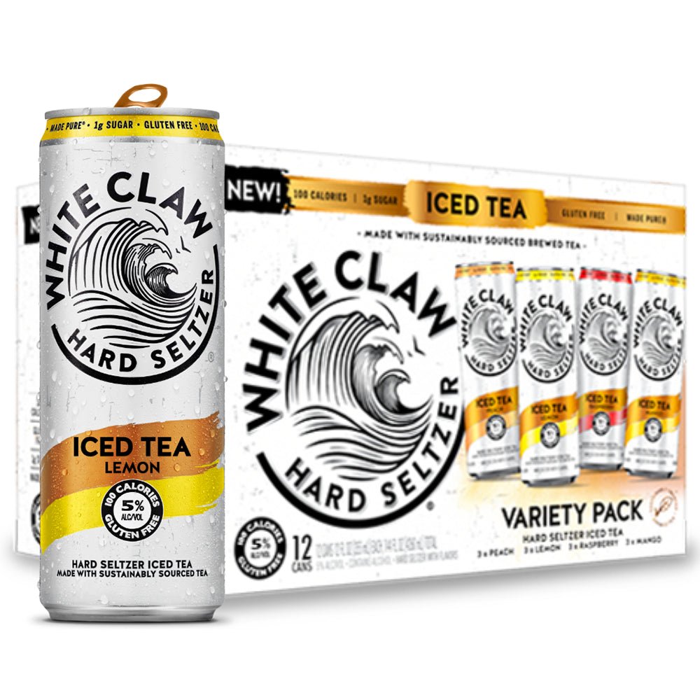 White Claw Hard Seltzer Iced Tea Variety Pack Hard Seltzer White Claw Spirits   