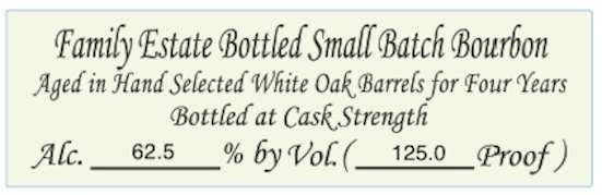 Willett Distillery’s Willett Family Estate Small Batch Bourbon 4 Year Cask Strength 750ml—Kentucky bourbon aged 4 years in white oak, bottled at 62.5% ABV (125 proof), honors small batch bourbon tradition.