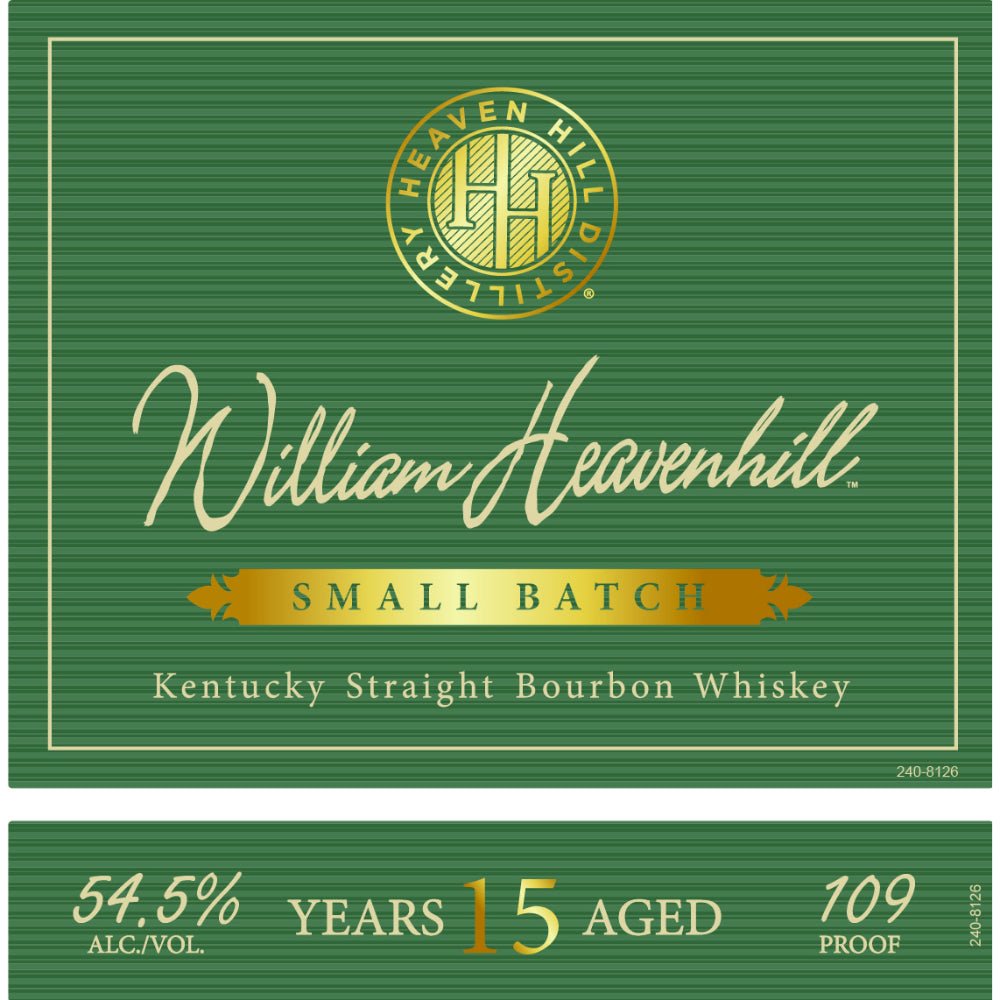 William Heavenhill Small Batch 15 Year Old Bourbon Bourbon Old Heaven Hill Springs Distillery   