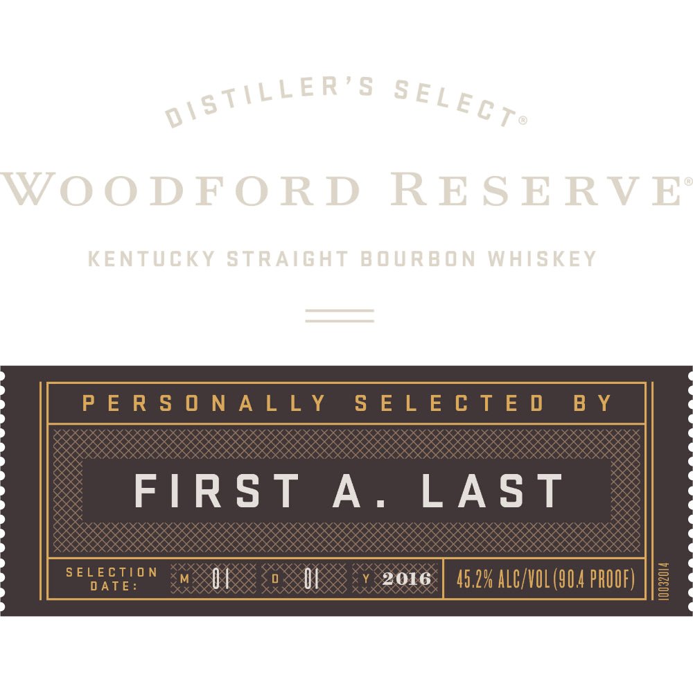 Woodford Reserve Distiller’s Select Personal Selection Bourbon Bourbon Woodford Reserve   