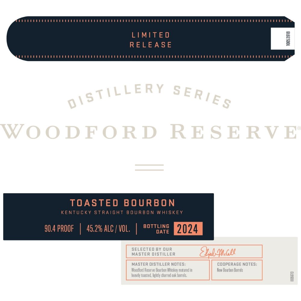 Woodford Reserve Distillery Series Toasted Bourbon 2024 Release Bourbon Woodford Reserve   