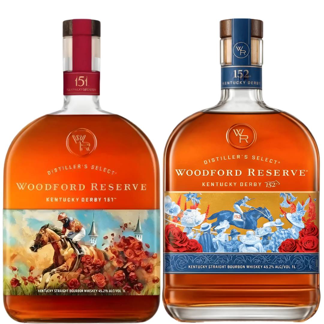 Woodford Reserve Kentucky Derby 151 & 152 Limited Edition Bourbon Bundle 1L - Main Street Liquor