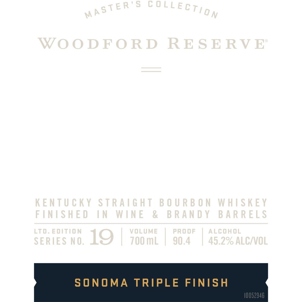 Woodford Reserve Master’s Collection No. 19 Sonoma Triple Finish Bourbon Bourbon Woodford Reserve   