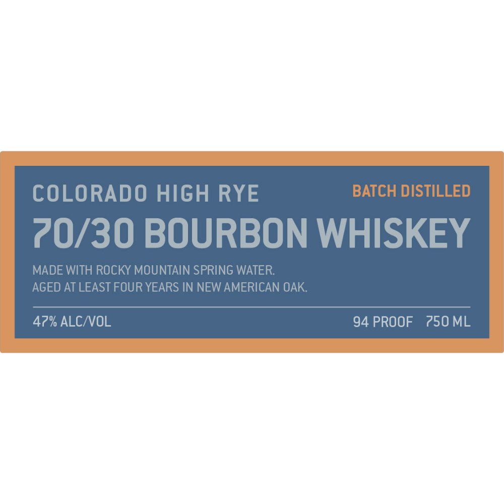 Woody Creek High Rye 70/30 Bourbon By William H. Macy Bourbon Woody Creek Distillers   