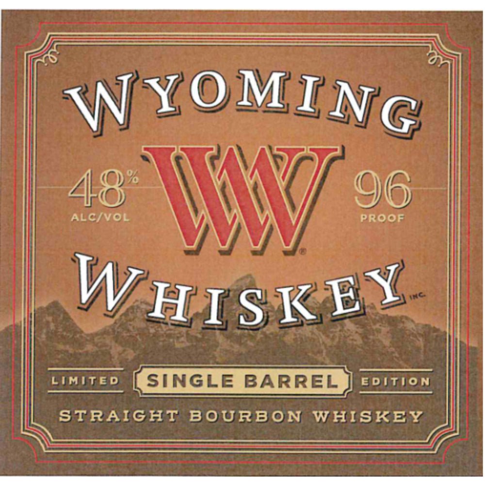 Wyoming Whiskey 5 Year Old Single Barrel Bourbon Bourbon Wyoming Whiskey   