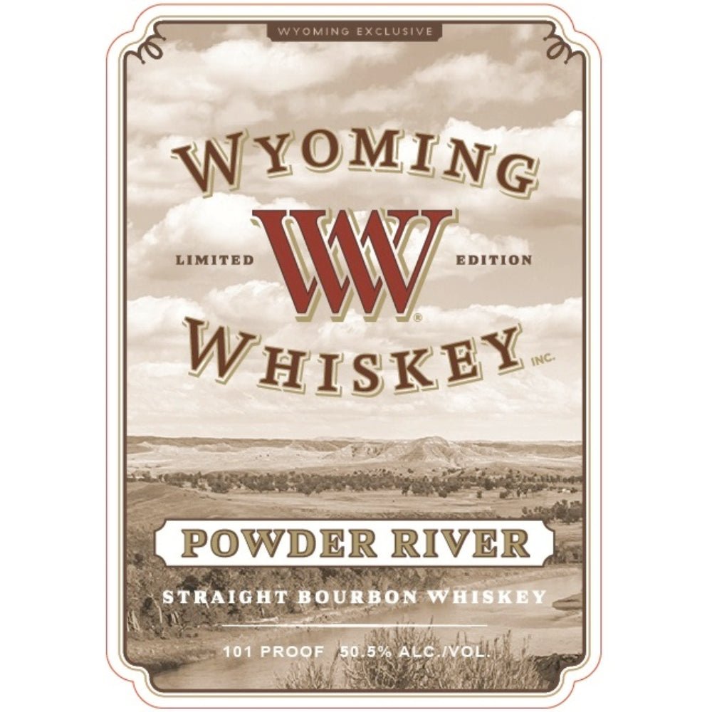Wyoming Whiskey Powder River Straight Bourbon Bourbon Wyoming Whiskey   