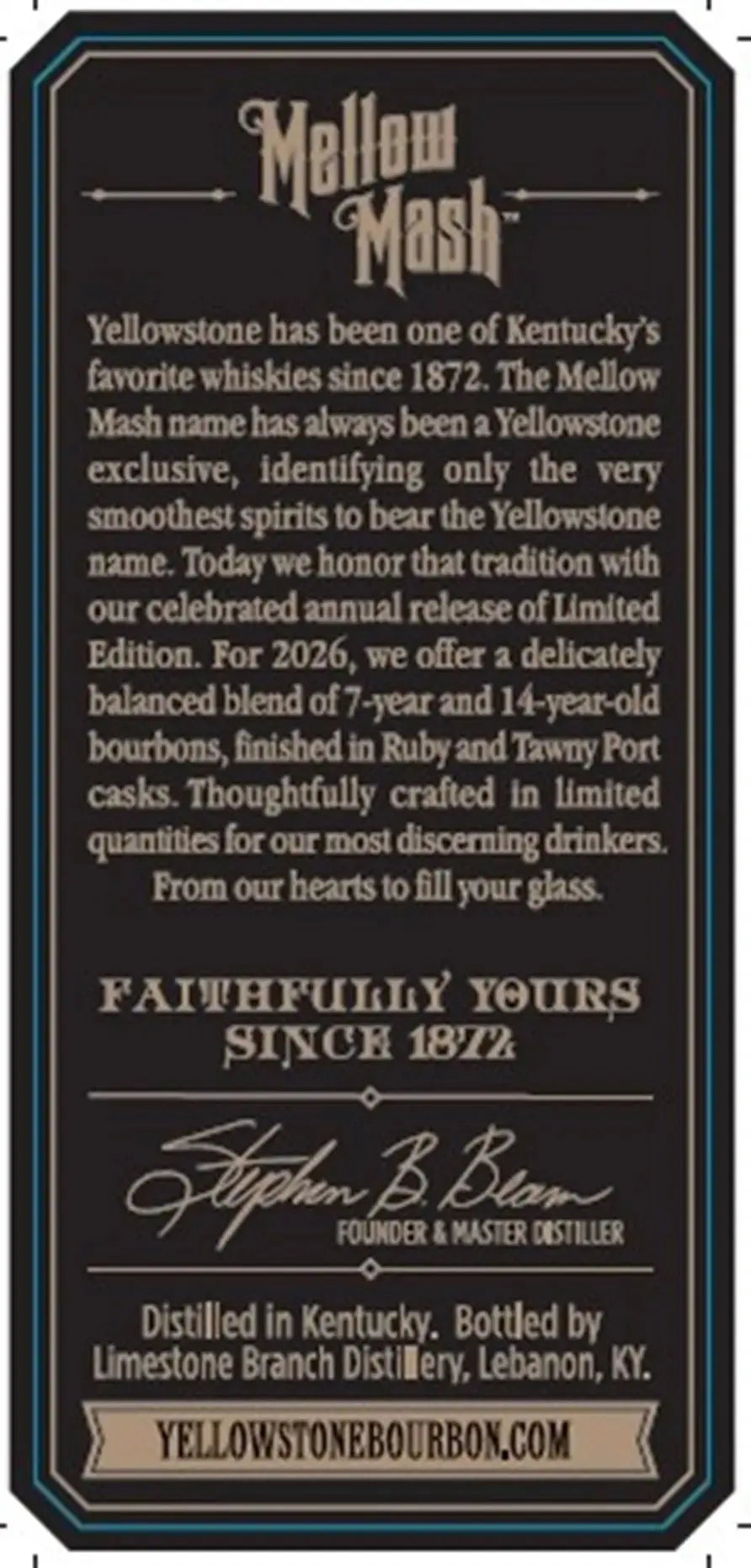  Yellowstone 2026 Limited Edition Bourbon Finished in Ruby and Tawny Port Casks 4