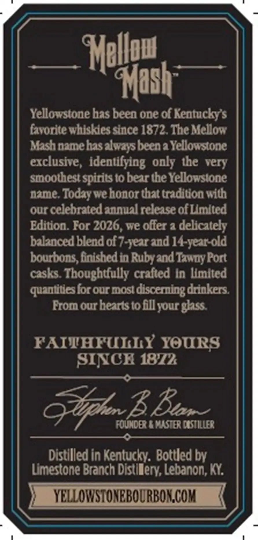  Yellowstone 2026 Limited Edition Bourbon Finished in Ruby and Tawny Port Casks 4