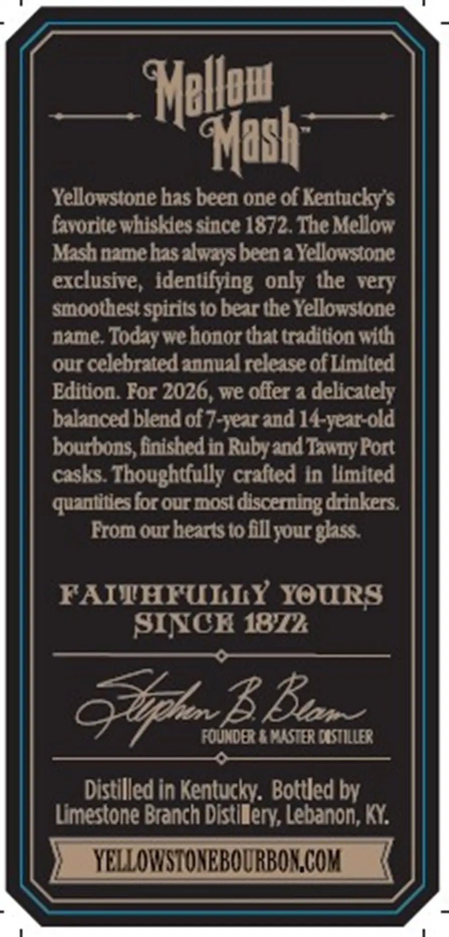  Yellowstone 2026 Limited Edition Bourbon Finished in Ruby and Tawny Port Casks 4